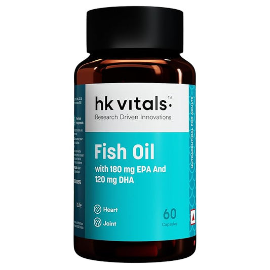 hk vitals Fish Oil For Men And Women (60 Capsules)