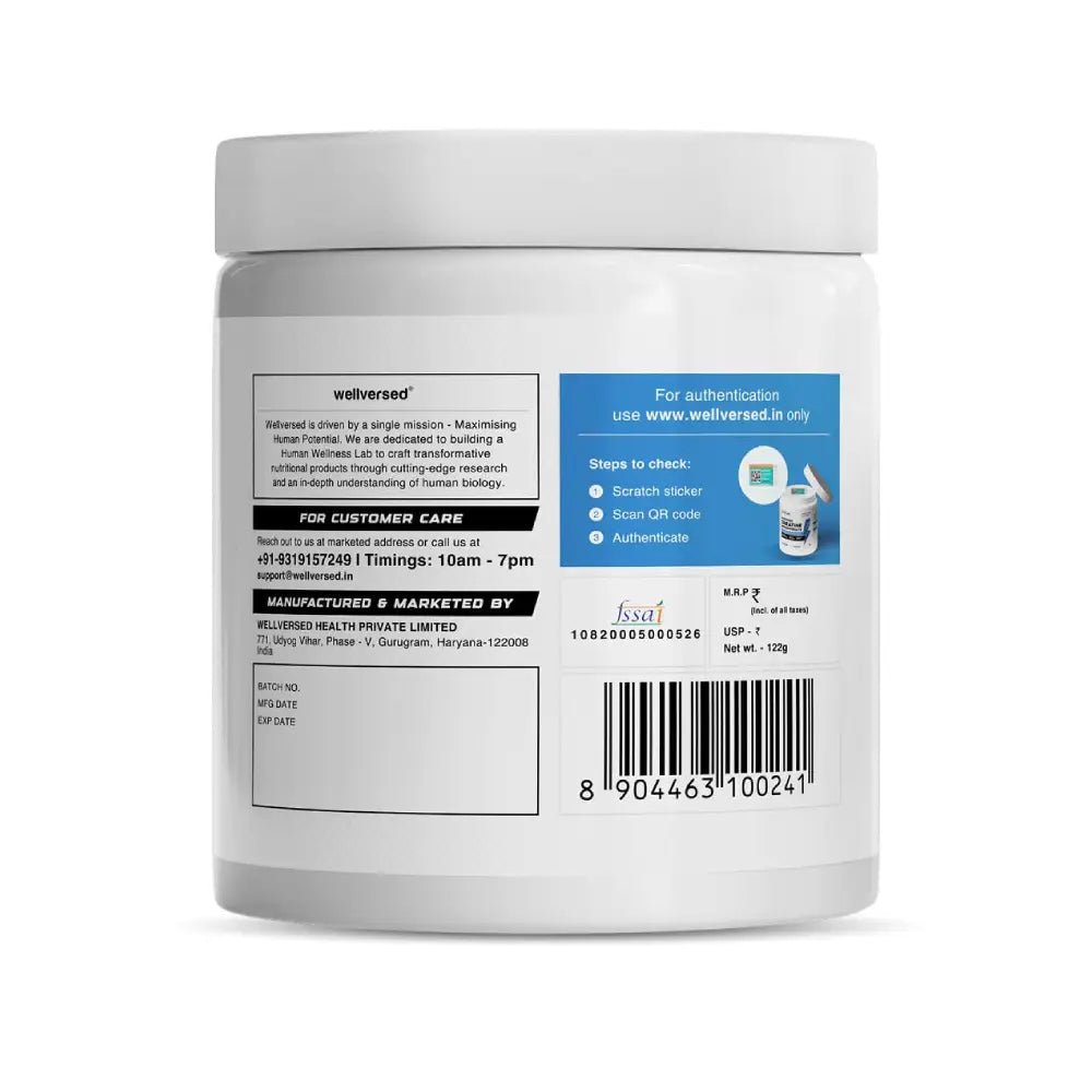 Wellcore Micronised Creatine Monohydrate Powder