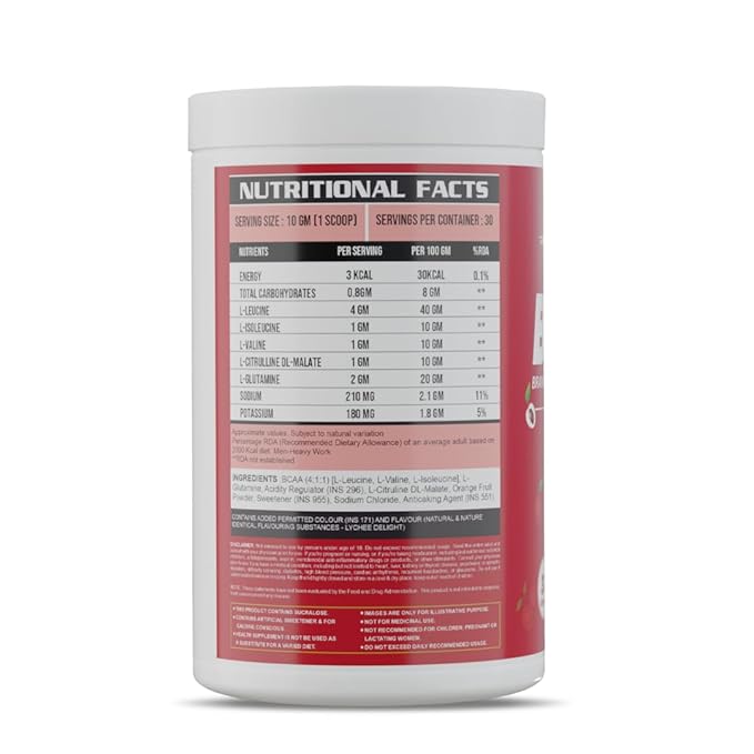 Ripped Up Nutrition BCAA + GLUTAMINE + CITRULLINE MALATE