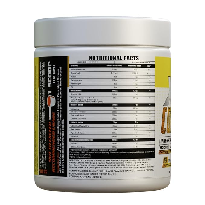 Ripped Up Nutrition Conquer Xtreme Pre-workout
