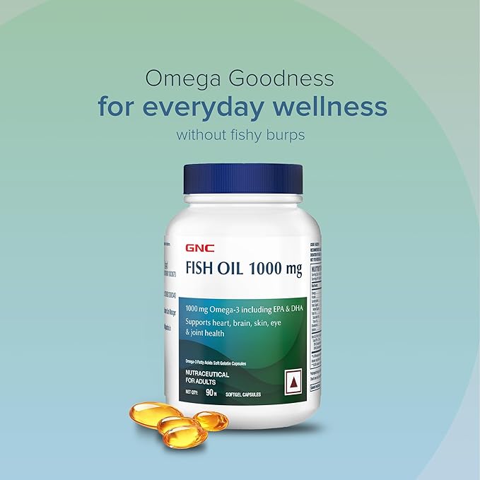 GNC Fish Oil 1000mg Omega-3 | 90 capsules