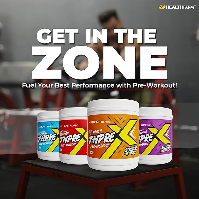 Healthfarm Thpre X Pre Workout Powder | Sports Nutrition Supplement for Men & Women