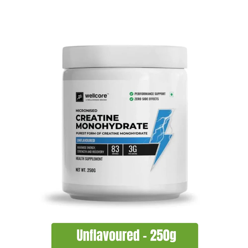 Wellcore Micronised Creatine Monohydrate Powder