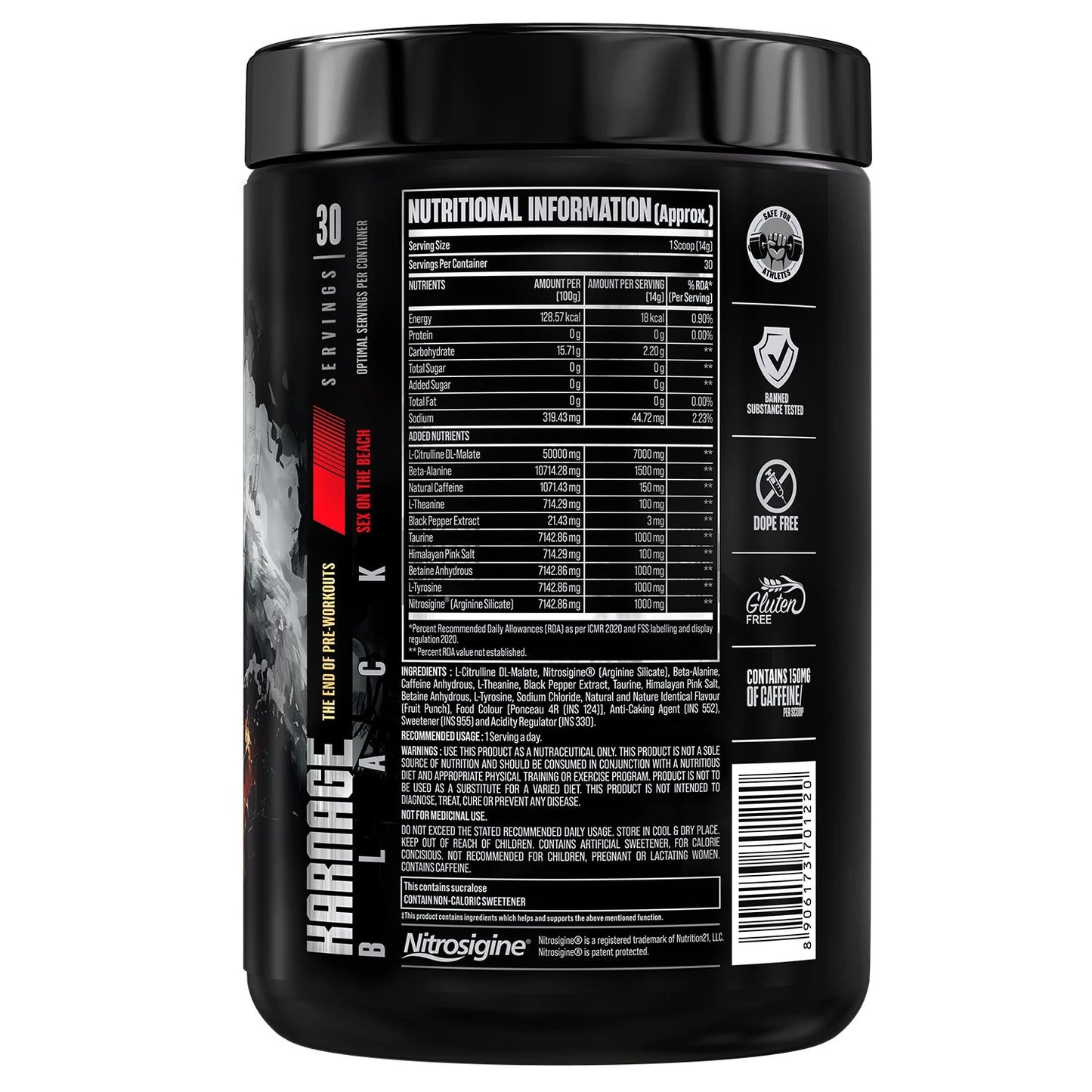 Bigmuscles Nutrition Karnage Black