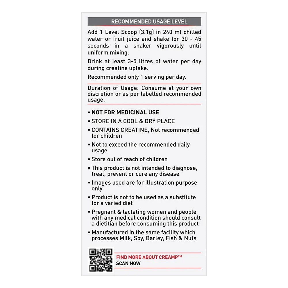 MuscleBlaze Creatine Monohydrate CreAMP